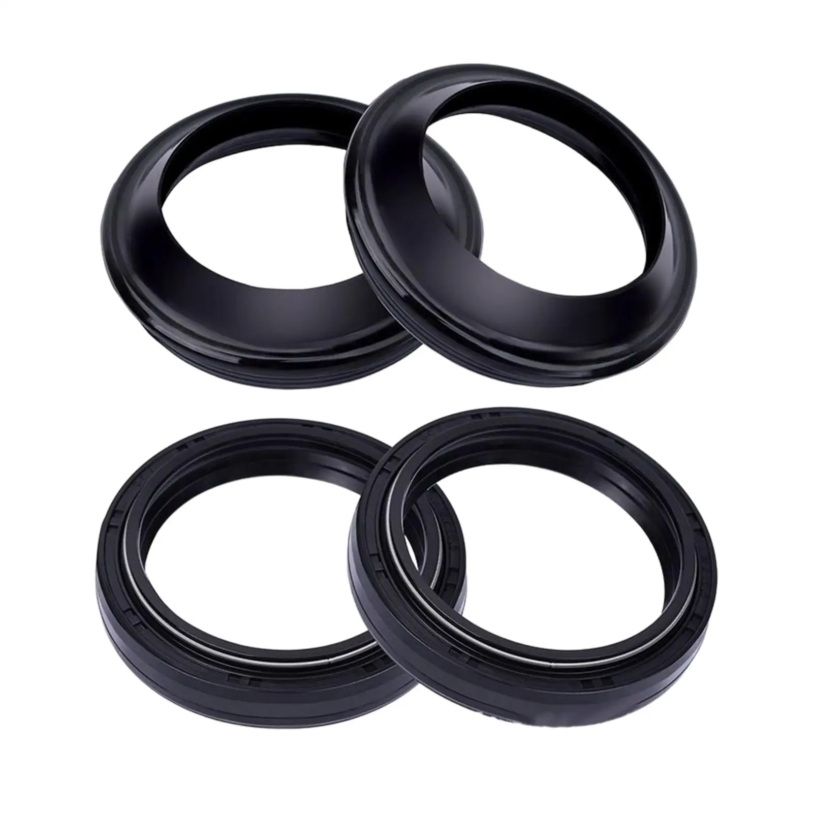 

4x Motorcycle Front Fork Dust and Oil Seal for Yamaha Yzf-R3 2015-2018