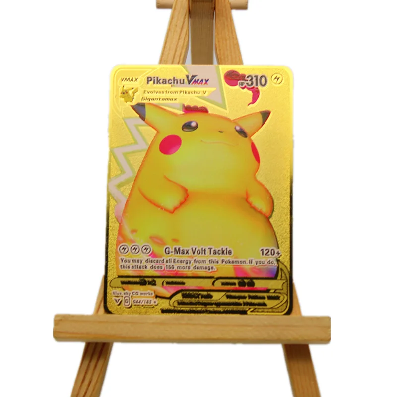 

New Pokemon Metal Cards, Anime Cartoon Collection Cards, Pikachu, Game Battle Cards, Collection Gifts, Collection Albums