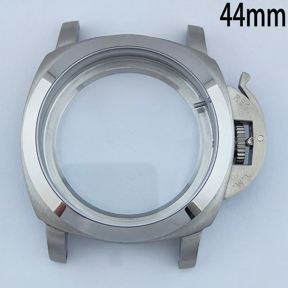 

44mm Stainless Steel Watch Case Sapphire Glass Case Men's Watch Replacement Parts Suitable For Seagull ST2555 Automatic Movement