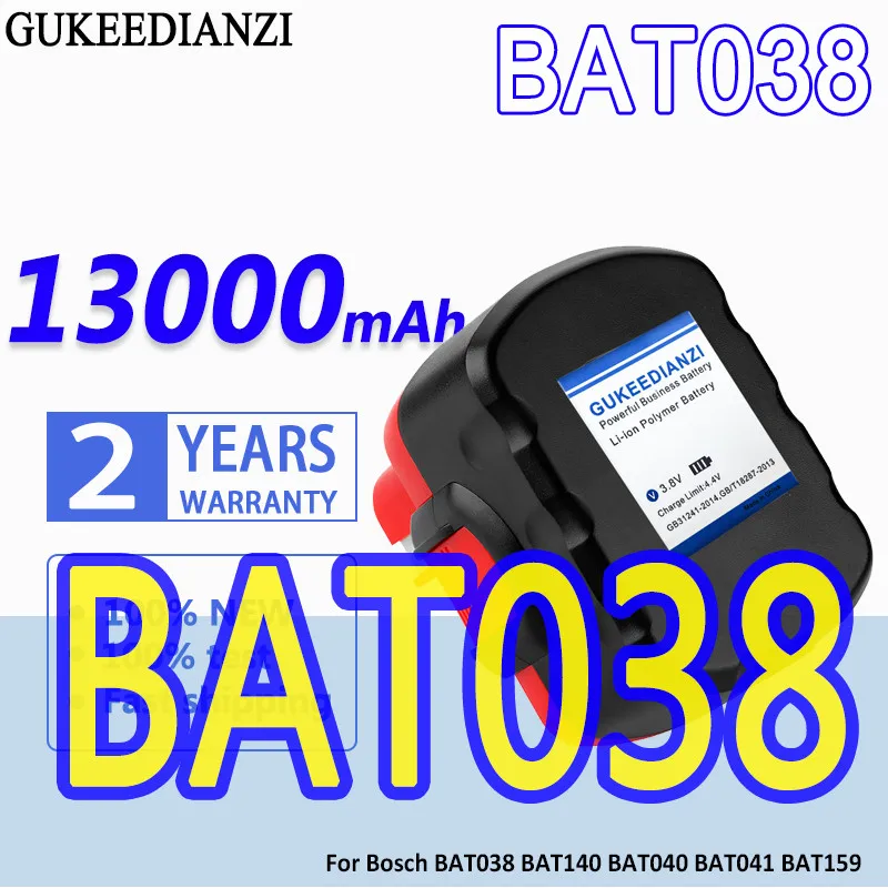 

High Capacity GUKEEDIANZI Battery for Bosch 2607335534 2607335711 BAT038 BAT140 BAT040 BAT041 BAT159 2607335275 2607335533