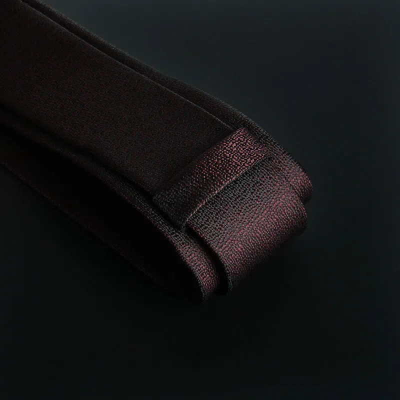 Галстук мужской повседневный однотонный черный 6 см