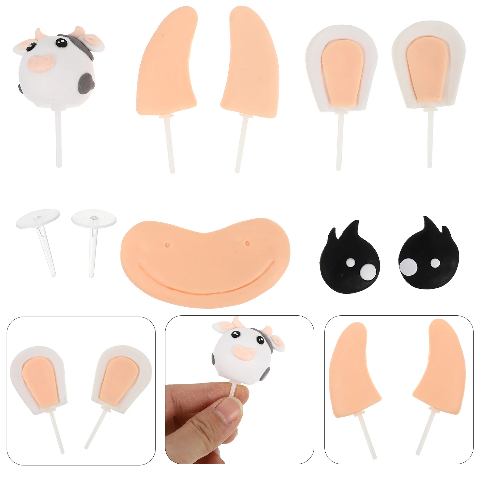 

Cow Cow Cake Topperation Baby Shower Party Dessert Topper Decorative Birthday Decorations The