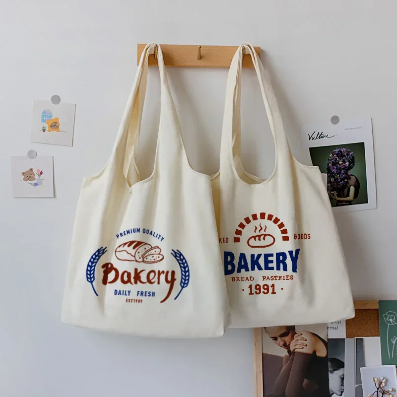 

Fashion New Shopping Bag Canvas Lunch Box Picnic Tote Cotton Cloth Handbag Pouch Dinner Container Food Storage Bags For Women
