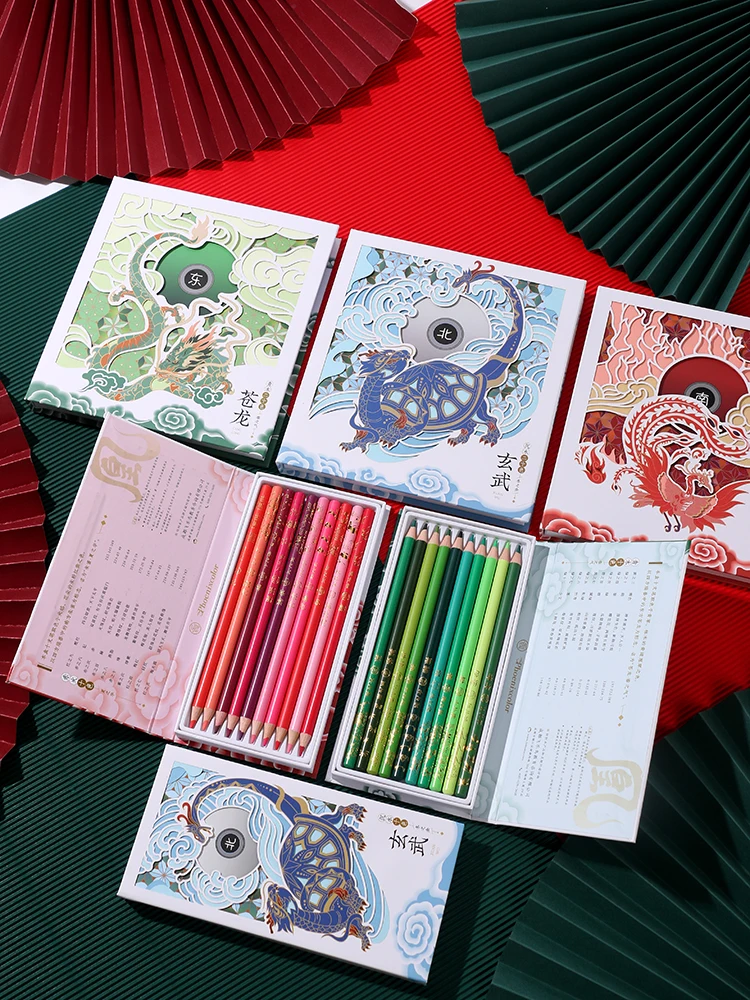

50/100 Colors Draw Pencil Set for Gift Chinese Mythical Beast Oil Colored Pencils Phoenixcolor Color Pencils School Supplies