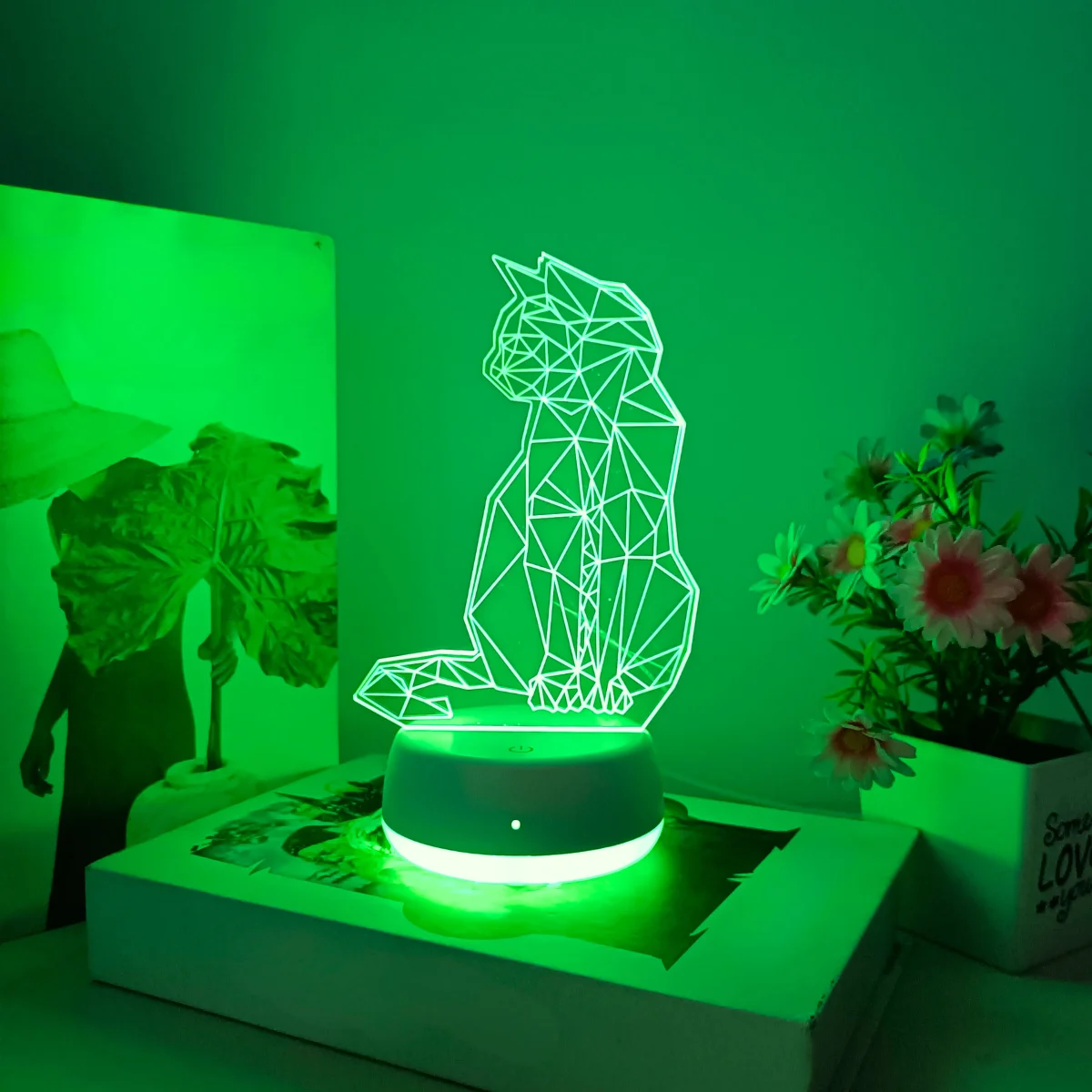 

3D ночник кошка USB