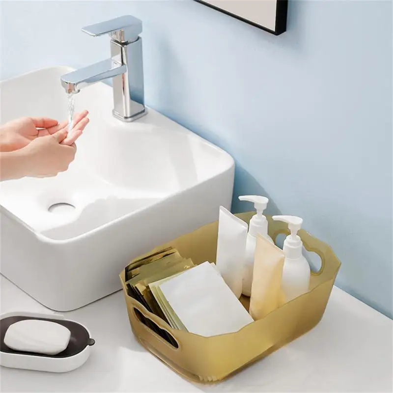 

Sundry Storage Basket Student Desktop Snack Storage Box Plastic Cosmetic Storage Box Household Kitchen Sorting Box Makeup Box