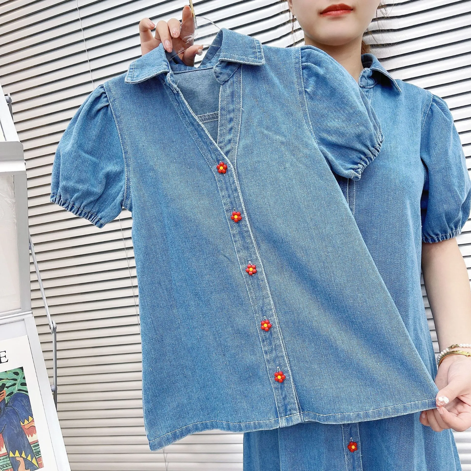 

Parent-Child Matching Denim Dresses For Mother And Daughter One Piece Clohing 2022 Summer Fashion Women Clothes Baby Girl Dress