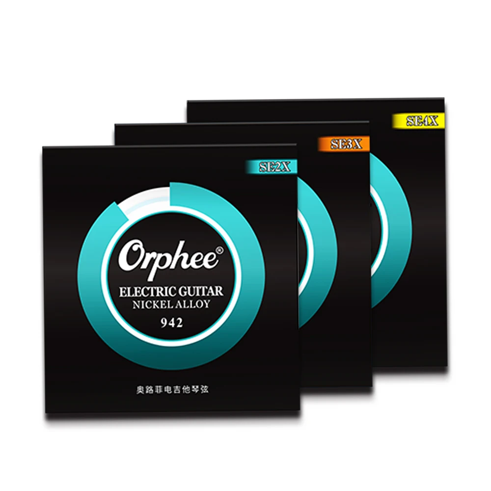 

Orphee SE Series Electric Guitar Strings High Carbon Steel Hexagonal Inner Core Strings Nickel Alloy Precision Winding String