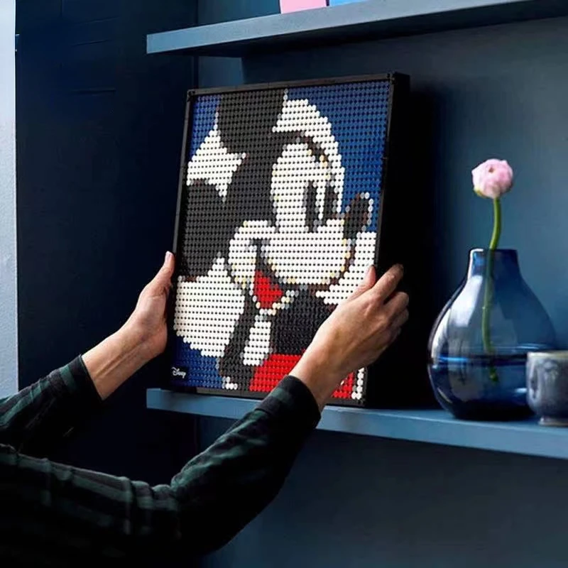 

Детский конструктор Disney, Пиксельная живопись, Микки и Минни, подарок на день рождения, Рождество