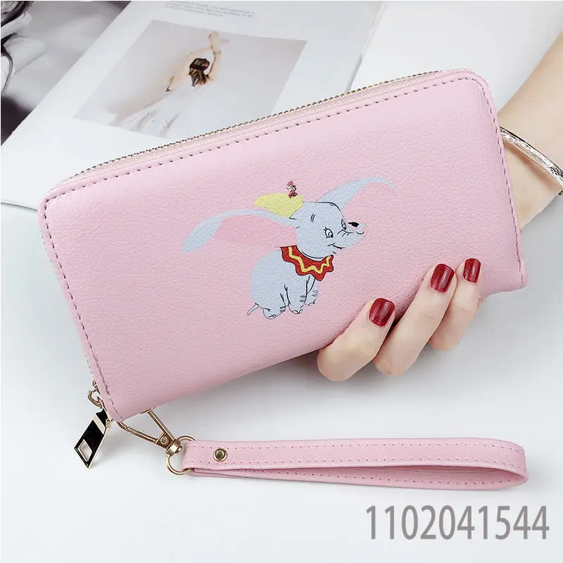 Disney Dumbo Purse for Women Girls Wallet Luxury Clutch Purse Cute Cartoon Portable Slimwallet Handbags Free Shipping