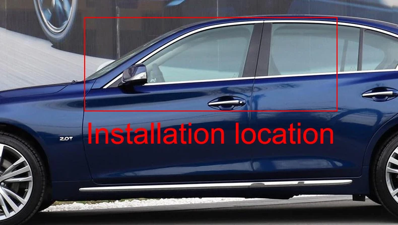 Стайлинг автомобиля отделка окон из углеродного волокна украшение средняя