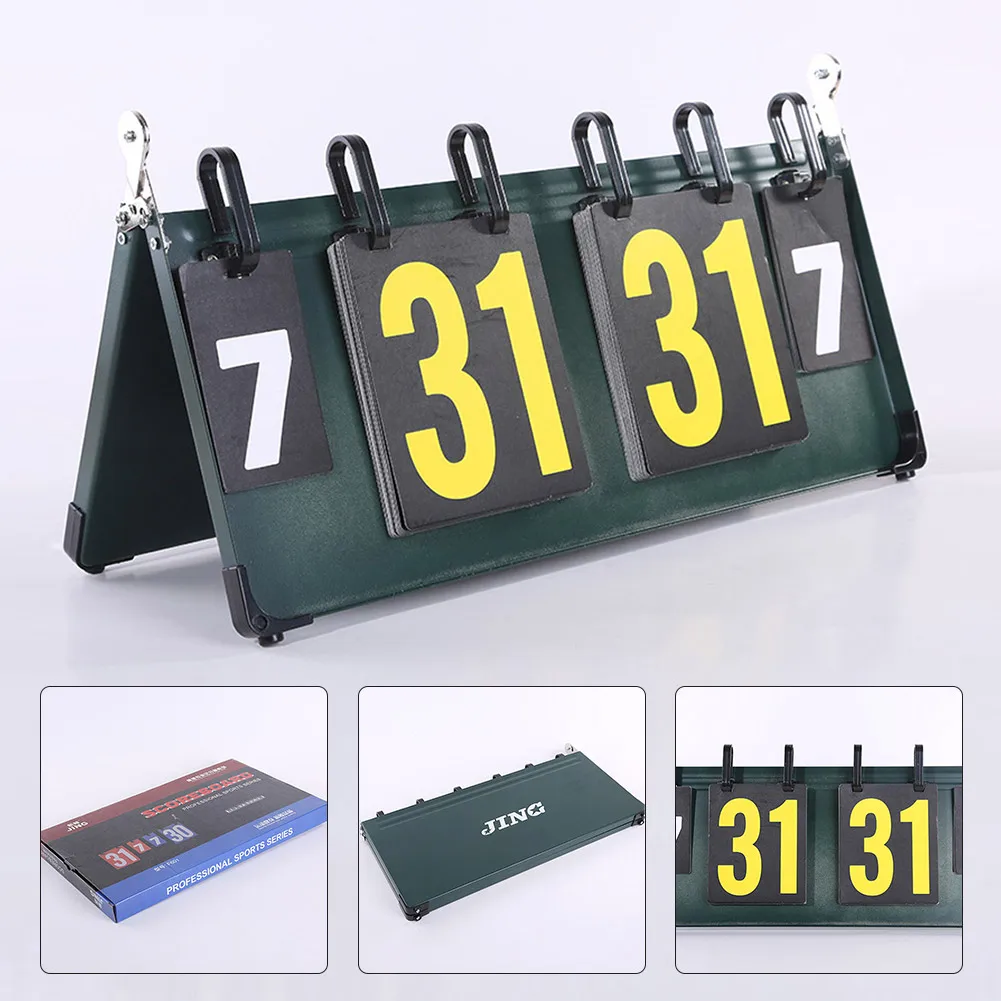 

Basketball Scoreboard Double Sided 4 Digits Soccer Soccer Volleyball Steel Box Type Double-sided Display Scoreboard Steel Plate