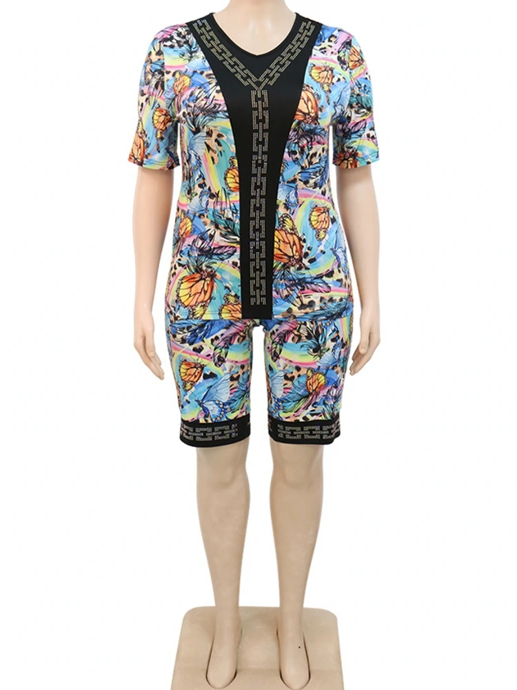 Комплект из двух предметов Женская африканская одежда летний модный Африканский