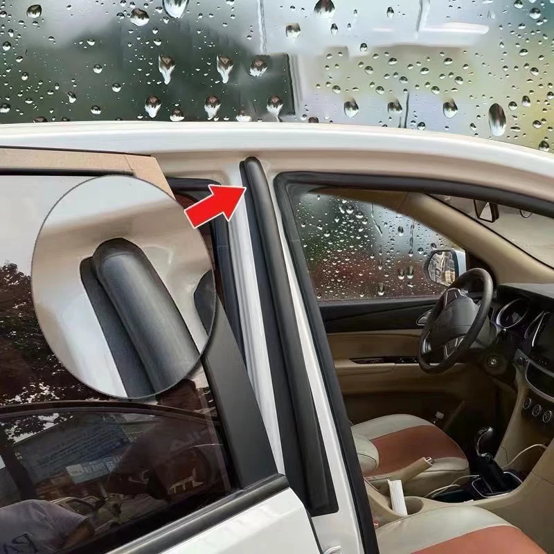 

Rubber Car B Pillar Seal Strip Weather Strip Waterproof Soundproof Dustproof Self-Adhesive Door Sealing Strips Car Accessories