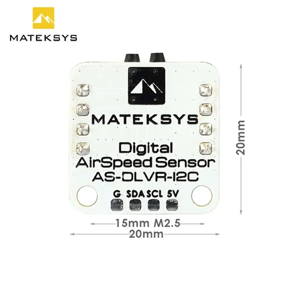 Фото Цифровой датчик скорости Matek AS-DLVR-I2C, все датчики DLVR-L10D 4-5.5В 5мА I2C для ArduPilot RC, самолетов с неподвижным крылом, мультироторов, DIY-проектов №5