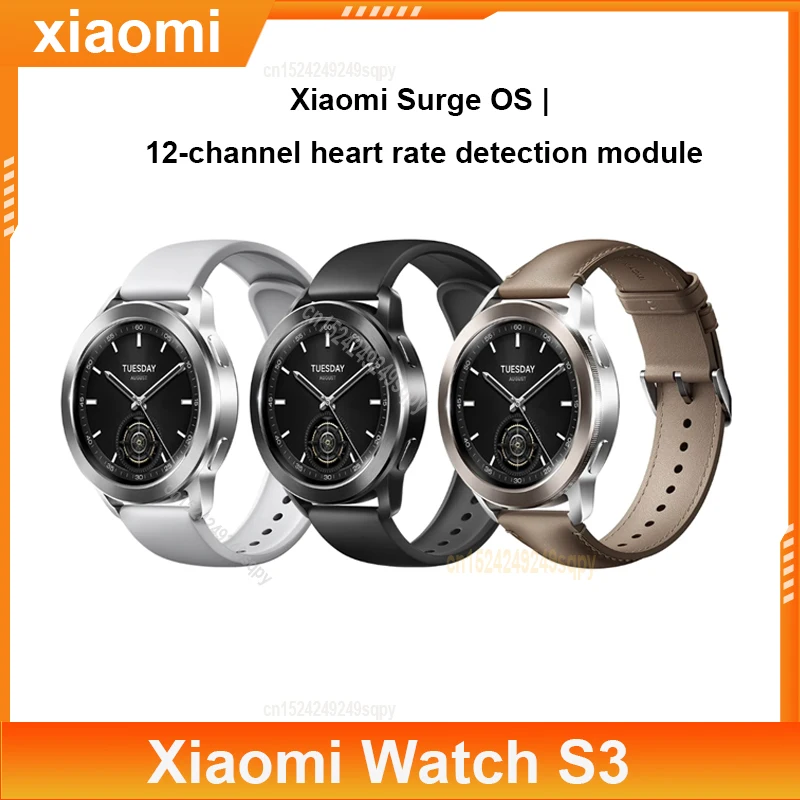 2023 NEW Xiaomi Watch S3 eSIM Version Heart Rate Sleep Detection 5ATM Waterproof Sports Tracking smartwatch For women or man