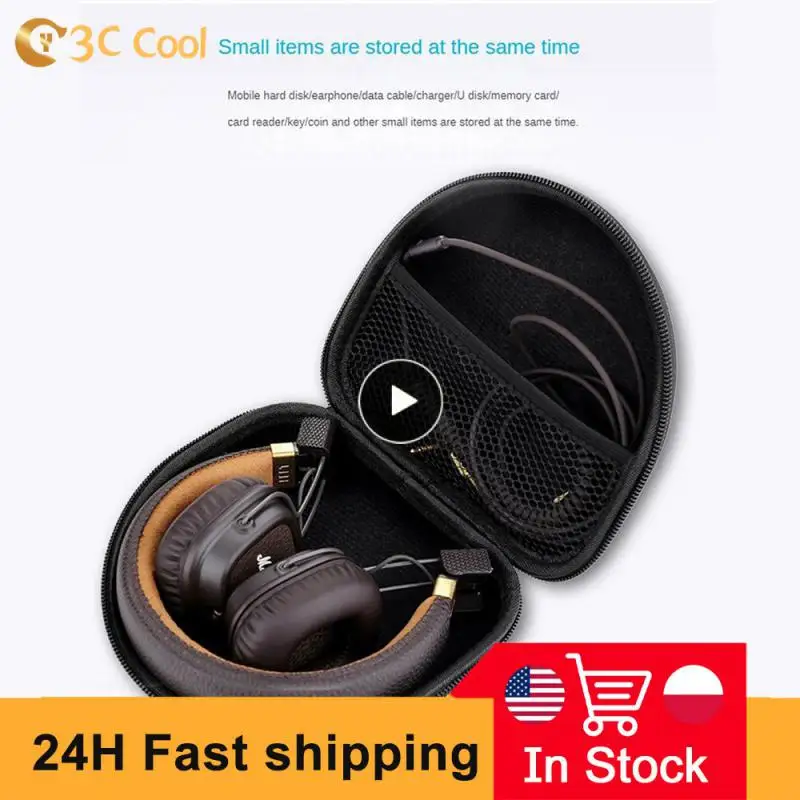 

Shockproof Headset Accessories 167mm * 156mm * 79mm Waterproof Headphone Protective Cover Travel Accessories Durable 104.1g