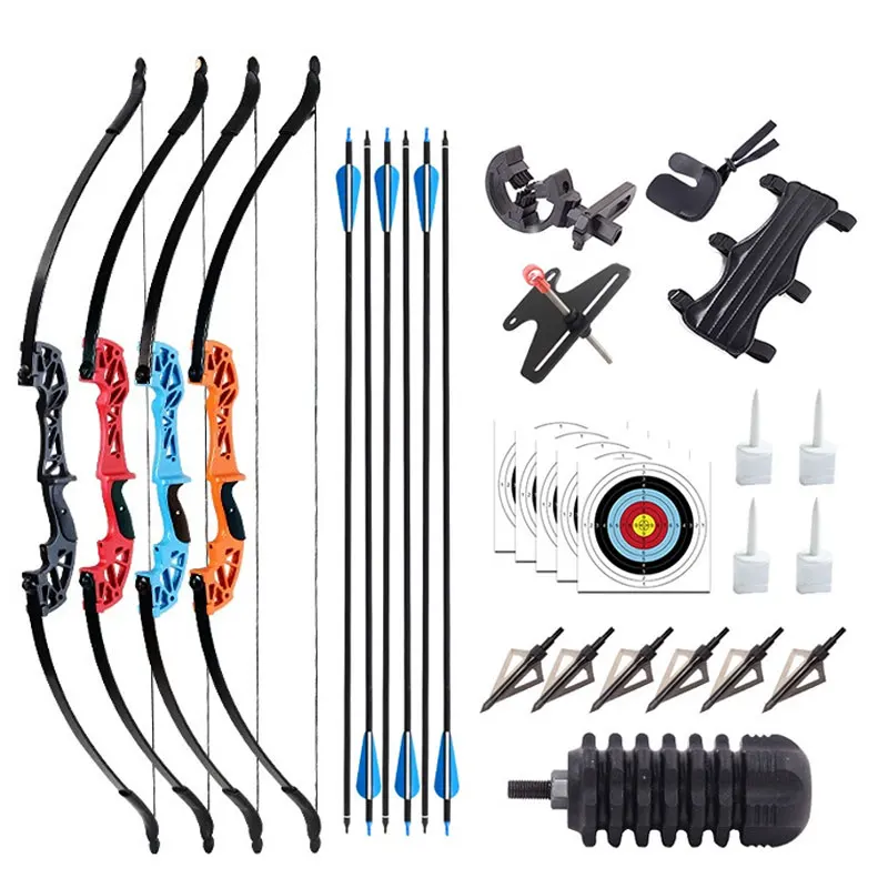 

30/40Lbs Outdoor Archery Bow Shooting Power Archery Straight Bow Hunting Shooting Professional Recurve Bow Arrow Set Hunting Bow
