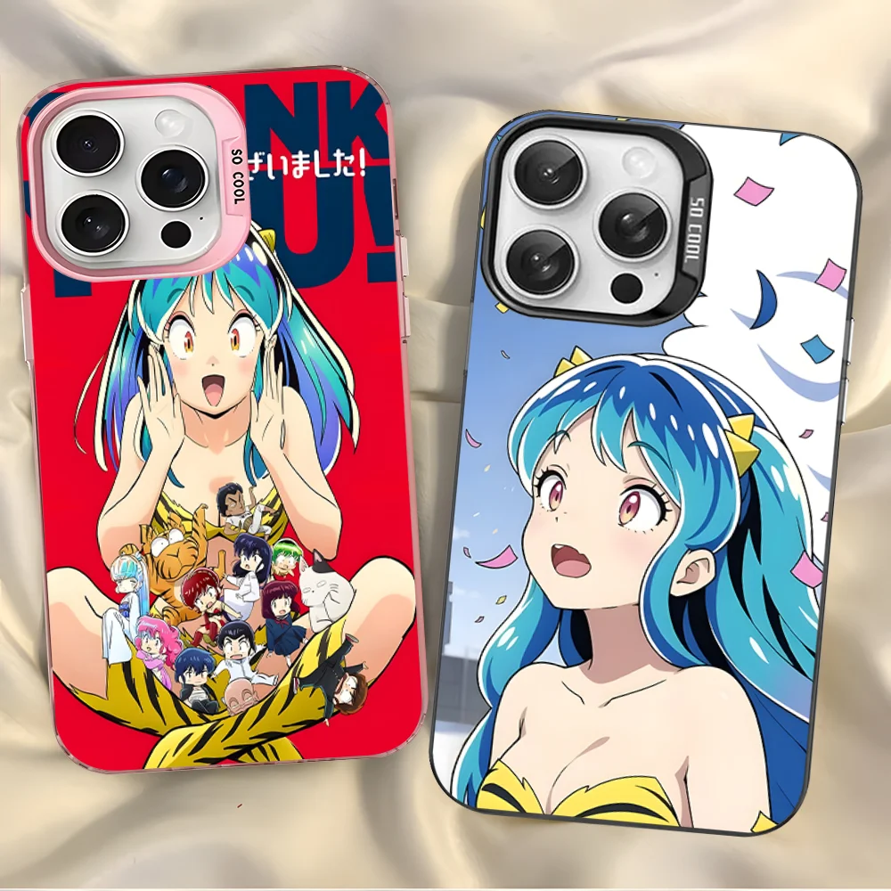 Чехол для телефона Urusei Yatsura с аниме iPhone 16 15 14 13 12 11 Pro Max X XR XSMAX 8 7 Plus матовая