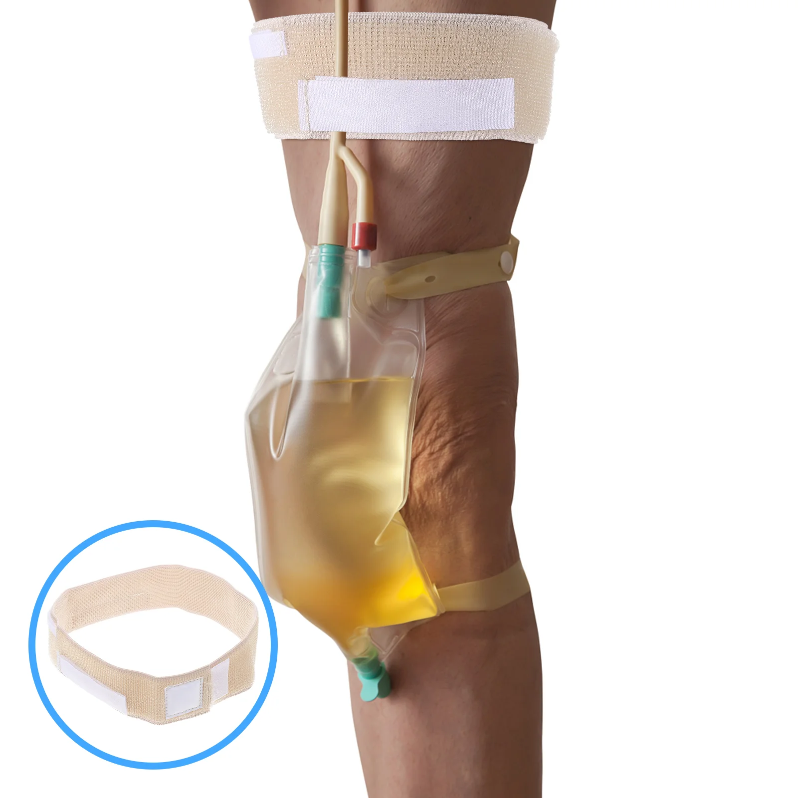 

2Pcs Band Catheter Fixing Band Drainage Band Fixing Band for Patient