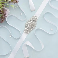 topqueen s03 bridal wedding belts silver rhinestone decoration sash sparkly womens party dress female adult gift accessories