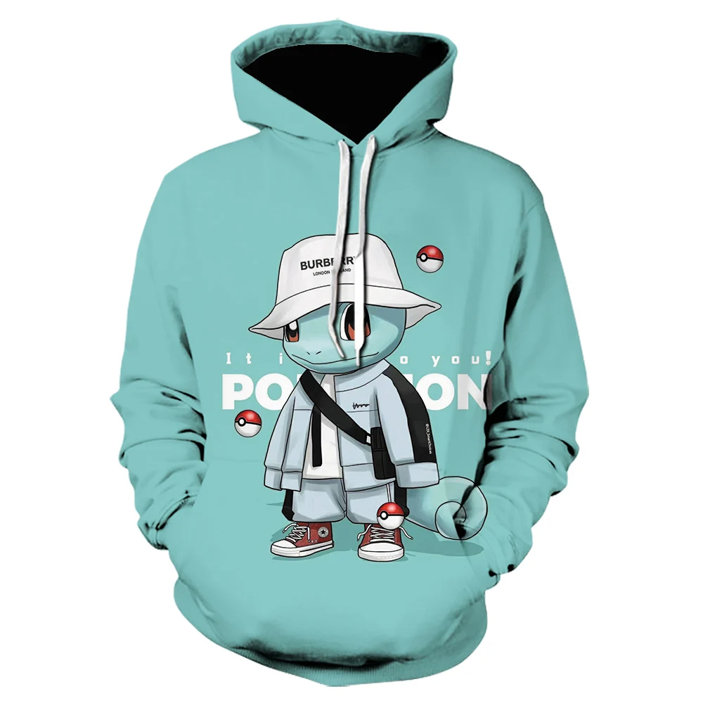 

2022 Spring and Autumn Cute Cartoon Men's and Women's Hooded Sweaters for Men and Women Anime Boys and Girls Hip-hop Jumpers
