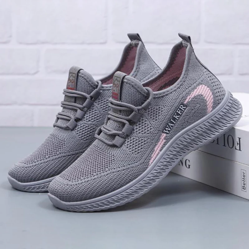

Туфли женские сетчатые без шнуровки, повседневные лоферы, дышащие, дизайнерская спортивная обувь, без застежки, на плоской подошве, осень