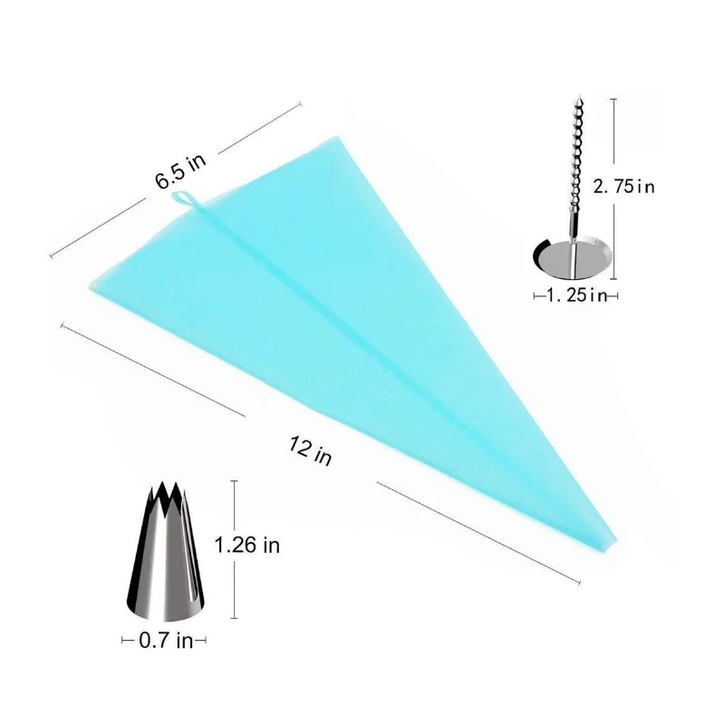 42pc set pastry nozzle stainless steel icing pipe tips set kitchen baking gadgets kitchen accessories cake decoration tools free global shipping