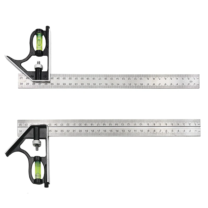 

Horizontal Right-angle Ruler Measuring Tool Woodworking Supplies Adjustable Bubble Level Ruler 300mm Aluminum Material Durable