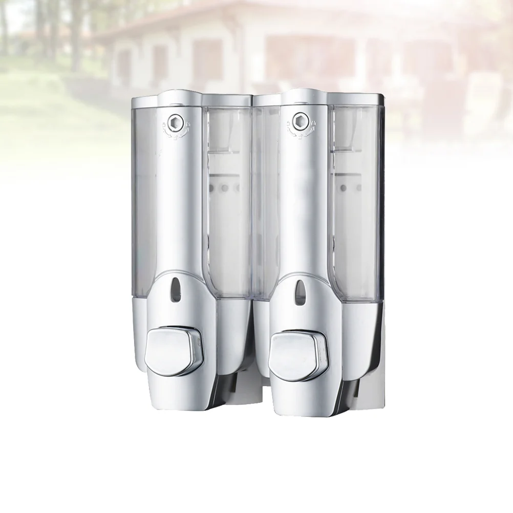 

1Pc Shower Dispenser Empty Refillable Double-head Push Type Liquid Soap Bottles Soap Dispenser Soap Container
