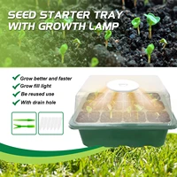 2pcs seed starter trays convenient seed starter kit adjustable plant starter greenhouse grow trays mini propagator station for