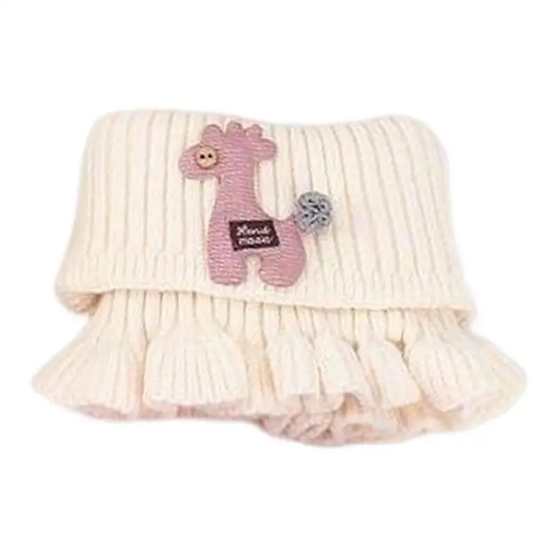 

Kids Neck Warmer Cartoon Girls Winter Scarf With Giraffe Ruffle Winter Baby Giraffe Ruffle Scarf Cotton Girls Neck Warmer Warm