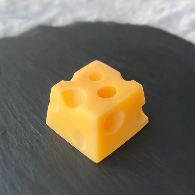 

Personalized Artisa Keycaps for Mechanical Keyboard Cute Yellow Cheese Resin Custom Keycap Keyboards Accessories Diy Desktop