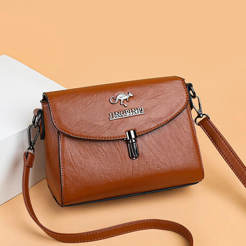 

Fashion Luxury Women Designer Bags PU Leather Solid Color Crossbody Bags For Women Handbag Shoulder Bag Messenger Female Clutch