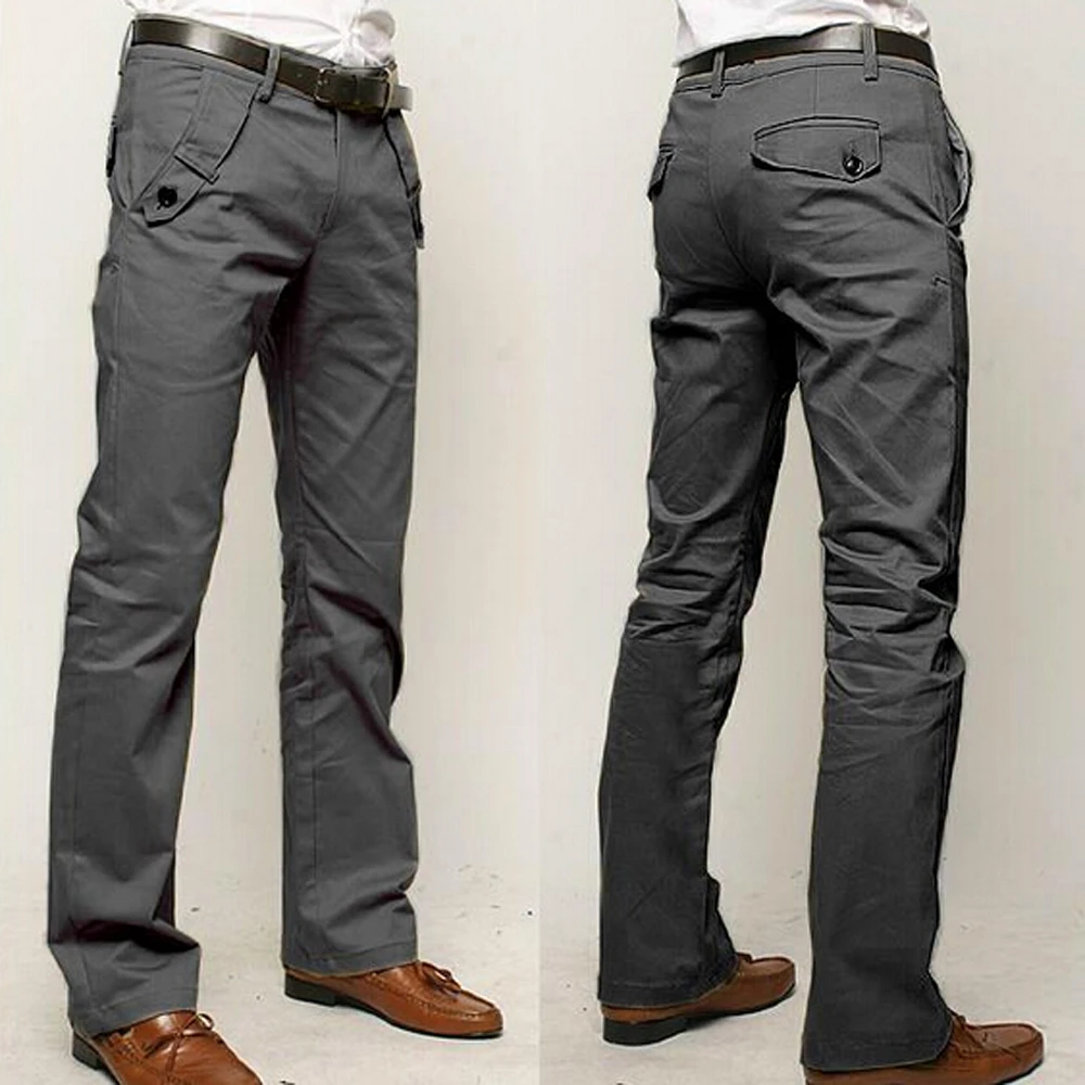 High Quality 2022 Fashion Men Joker Slacks Cotton Straight Business Long Men \'s Chinos Trousers Casual Pants Pantalon Homme