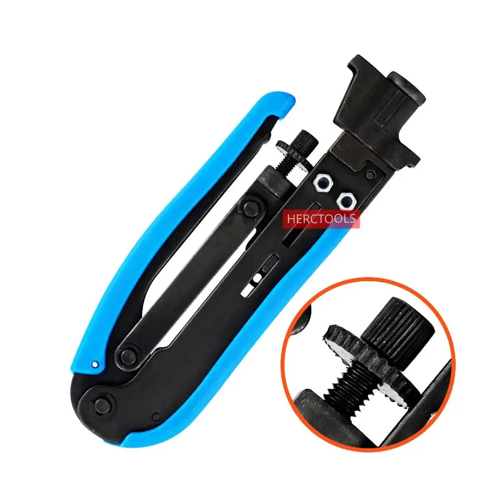 Набор для зачистки коаксиального кабеля регулируемый инструмент сжатия RG6 RG59 RG11