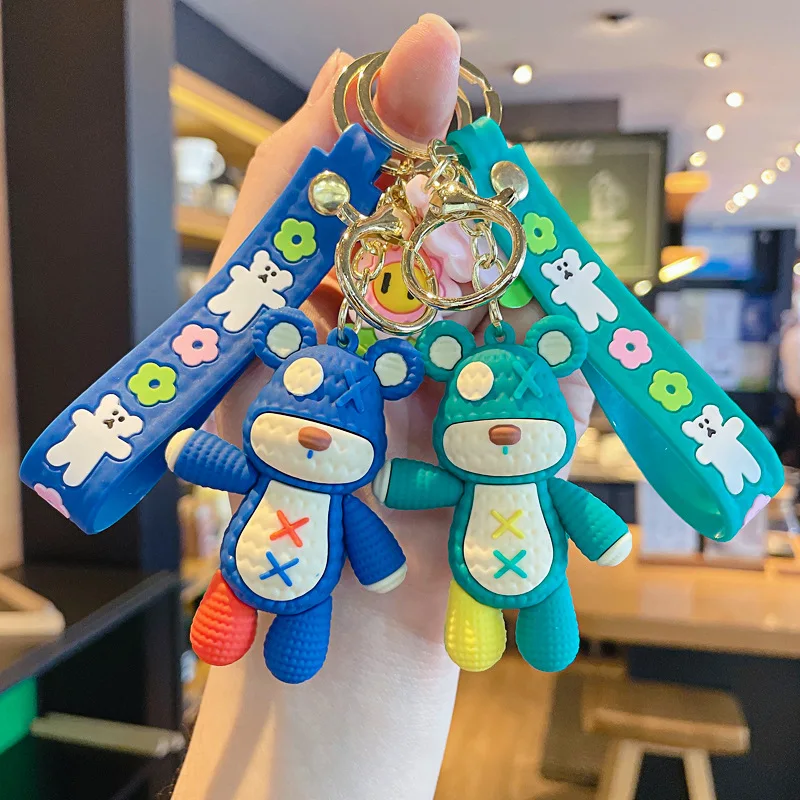 

Fashion Cartoon Keychain Cute Couple Keychain Boys Car Bag Pendant Wholesale Key Chain Gift Bags Bag Pendant for Key Ring
