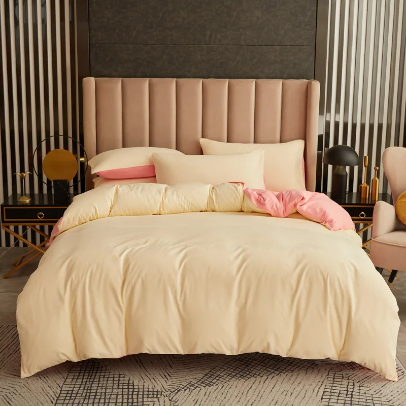 

Двуспальная кровать, односпальное постельное белье, утолщенное замшевое стеганое одеяло, простыня, модное и простое