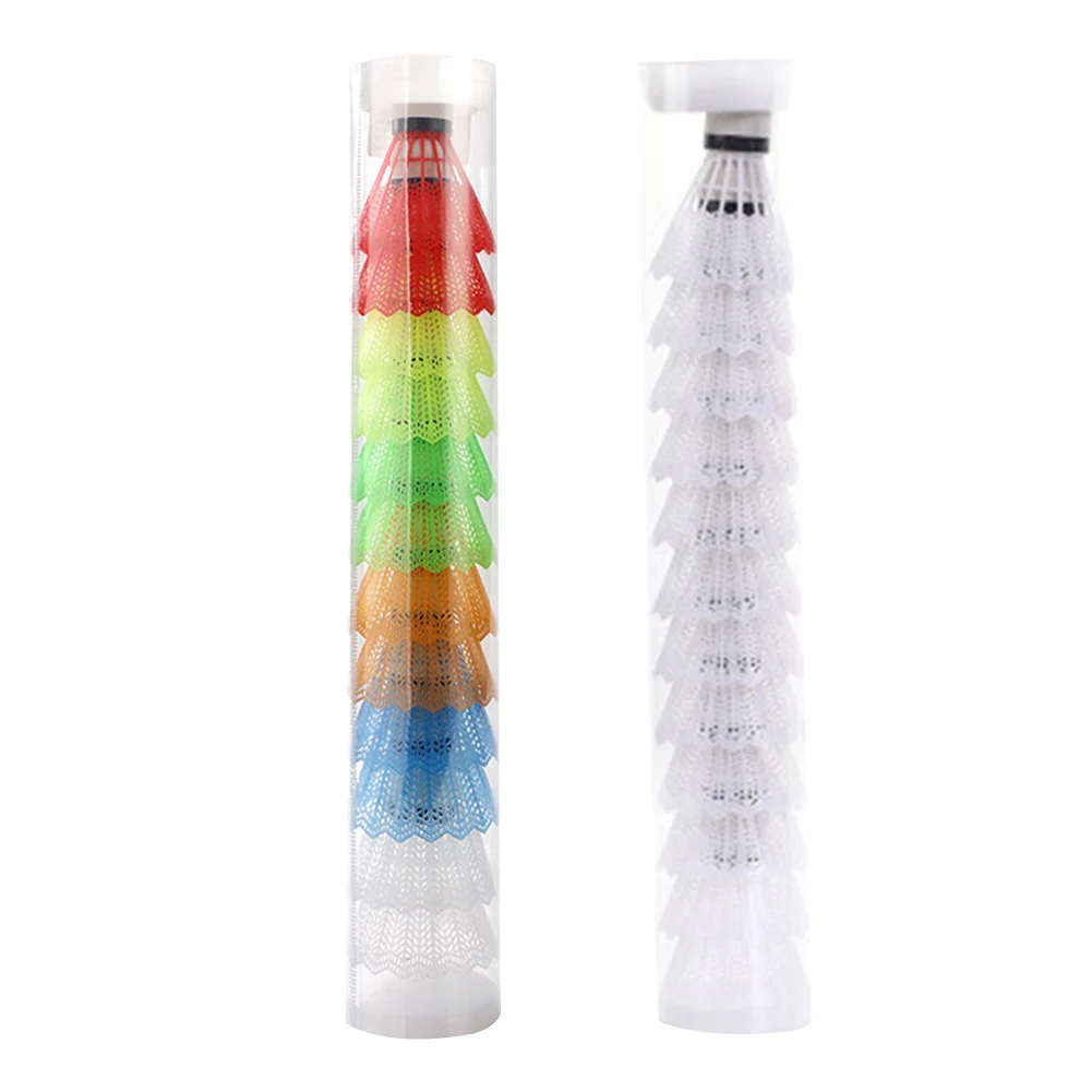 12 шт./партия пластиковые шарики для бадминтона