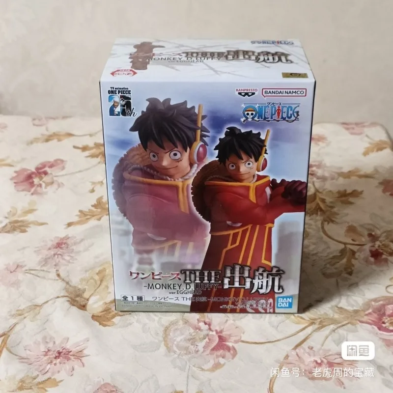 Фото Оригинальная фигурка Bandai One Piece The Shukko Monkey D. Luffy Ver.EGGHEAD 14 см, экшн-фигурка, модель из ПВХ, коллекционные украшения, фигурка №1