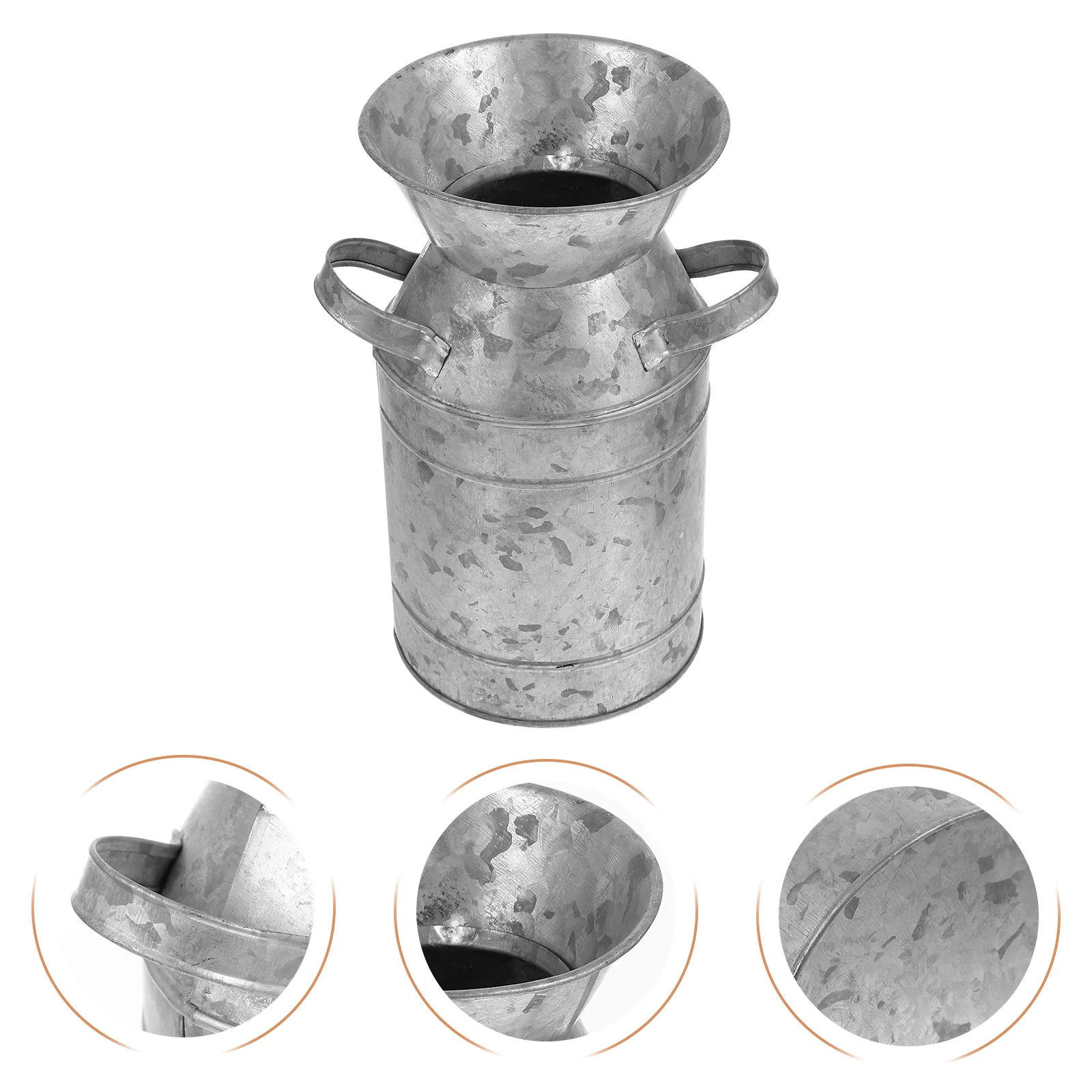 

Vase Flower Bucket Metalrustic Galvanized Jug Pitcher Can Farmhouse Vintage Chic Shabby French Country Pot Decor Holder Planter