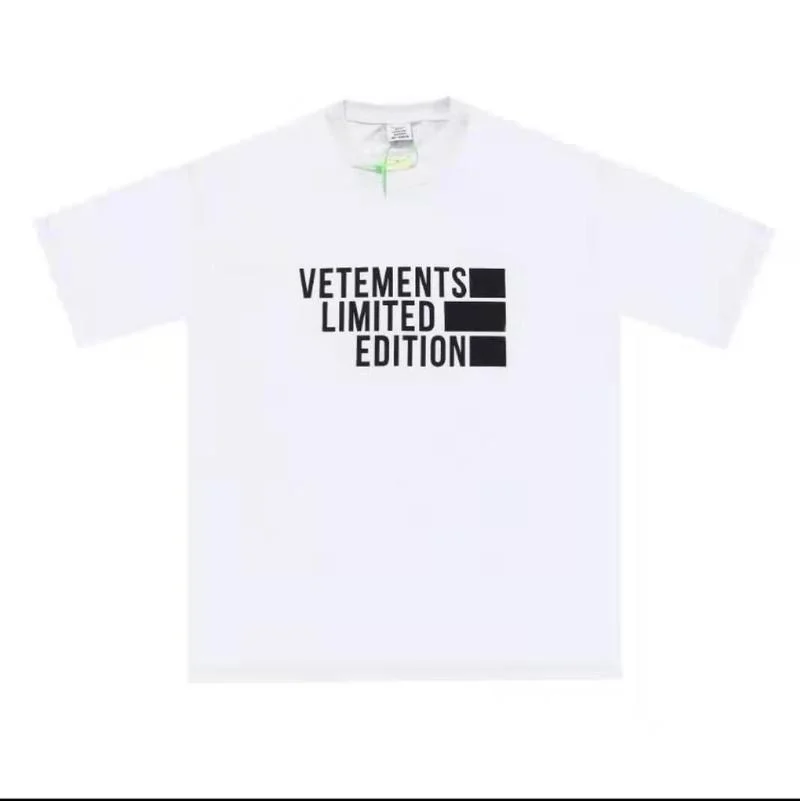 

Vetements Men's Women's 1:1 T-Shirt Summer Short Sleeve Oversized