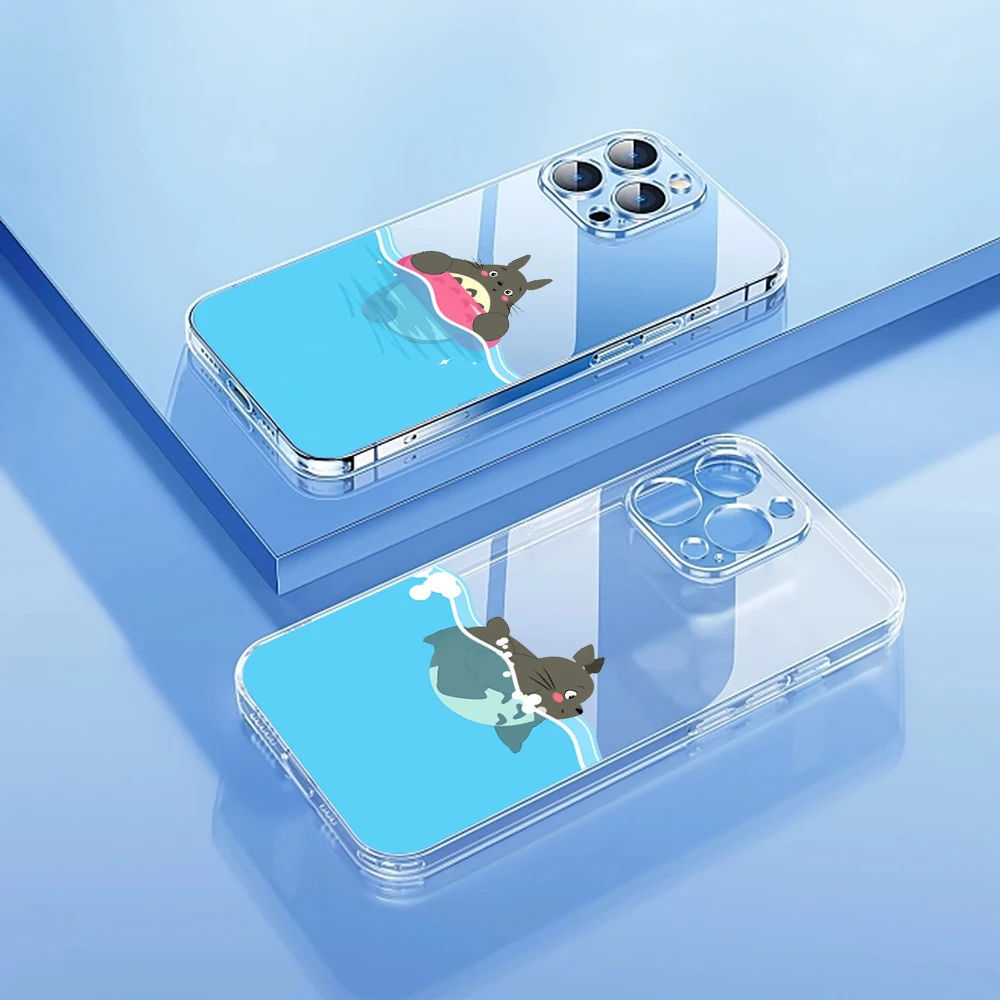 Прозрачный чехол для телефона с забавным Тоторо в Японии SAMSUNG A34 A30 A26 A25 A24 A23 A22 A21 A20