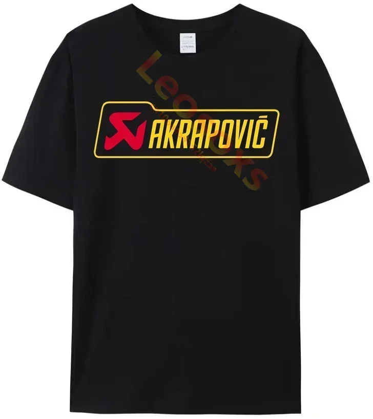 Новая мужская модная футболка A-Akrapovich для соревнований 100% женская с принтом и