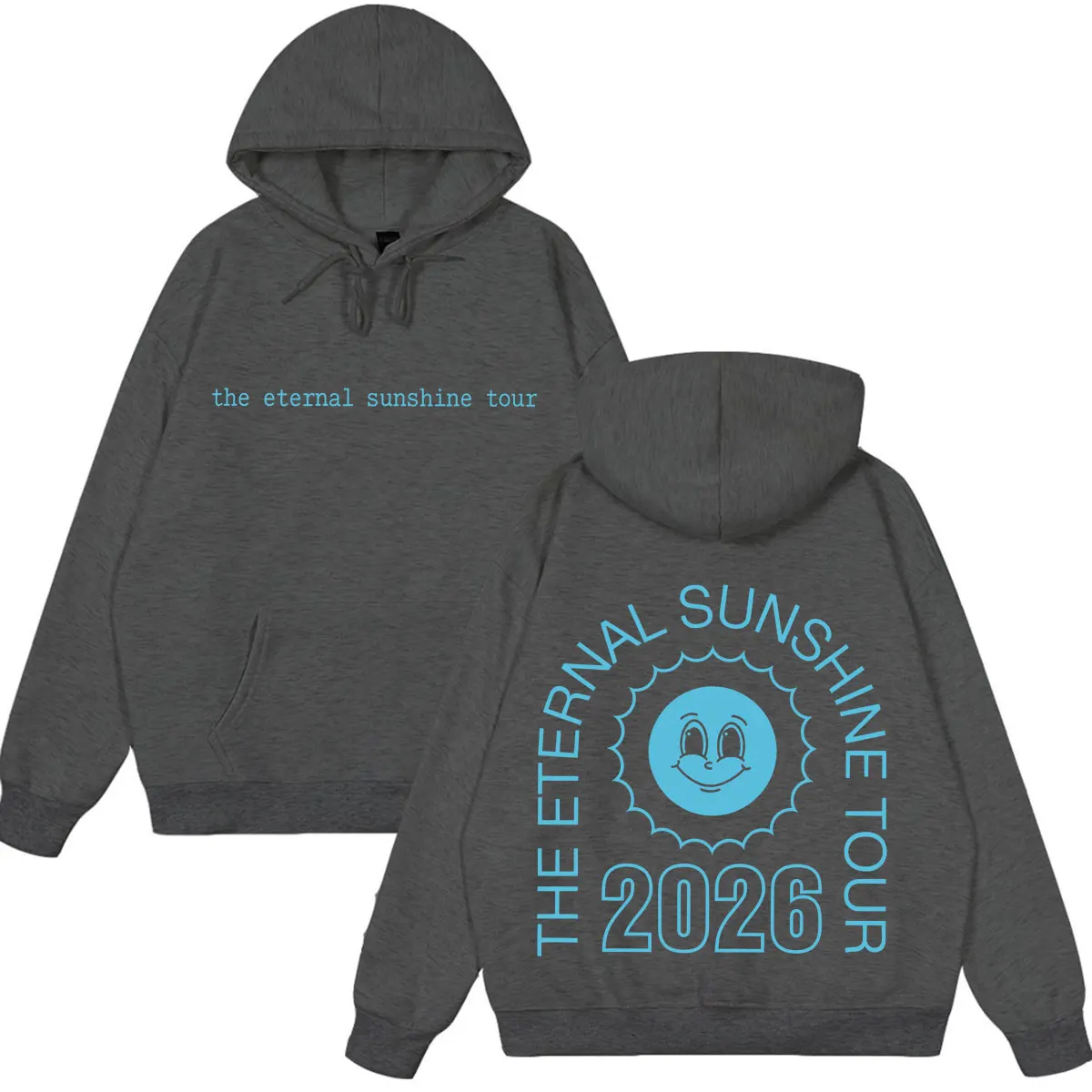 Фото Худи Ariana Grande The Eternal Sunshine Tour 2026: Модный свитшот унисекс с длинными рукавами, свободный крой №4