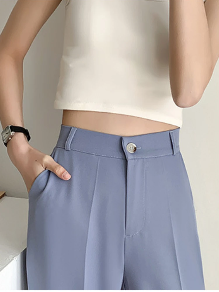 Классические брюки для женщин летние капри в Корейском стиле женские черные