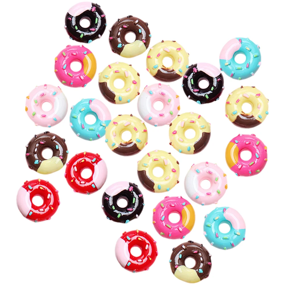 Simulation Donut House Donuts Decor Resin Phone Case Decors Small Figurine