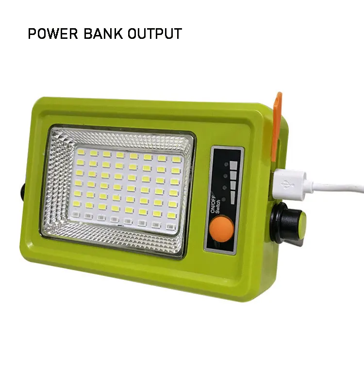 POCKETMAN 56LED Work Light Solar+USB Charging Lamp Searchlight Spotlight Waterproof Emergency with Built-in Battery |