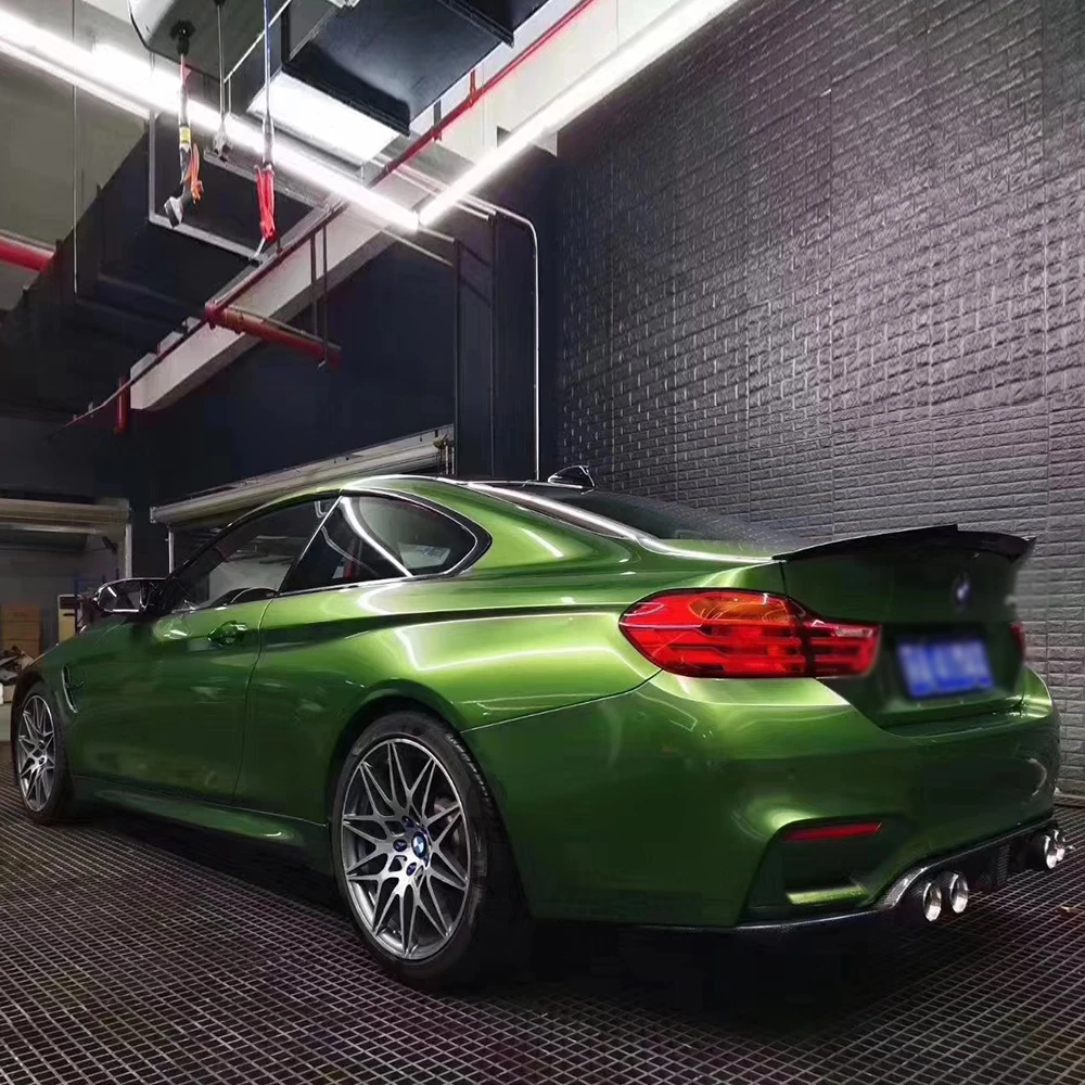 TSAUTOP 1 52*18m PET Line Mamba зеленая супер глянцевая фотобумага для автомобиля