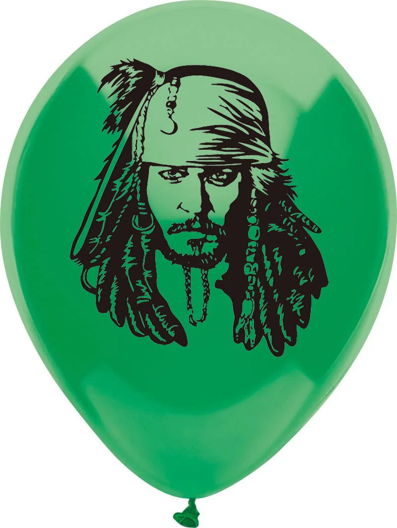 10pcs/lot 12inch Pirate Balloons Helium Latex Ballons Happy Birthday Party Decoration Baby Shower Boy Captain Jake Kid Globos - купить по